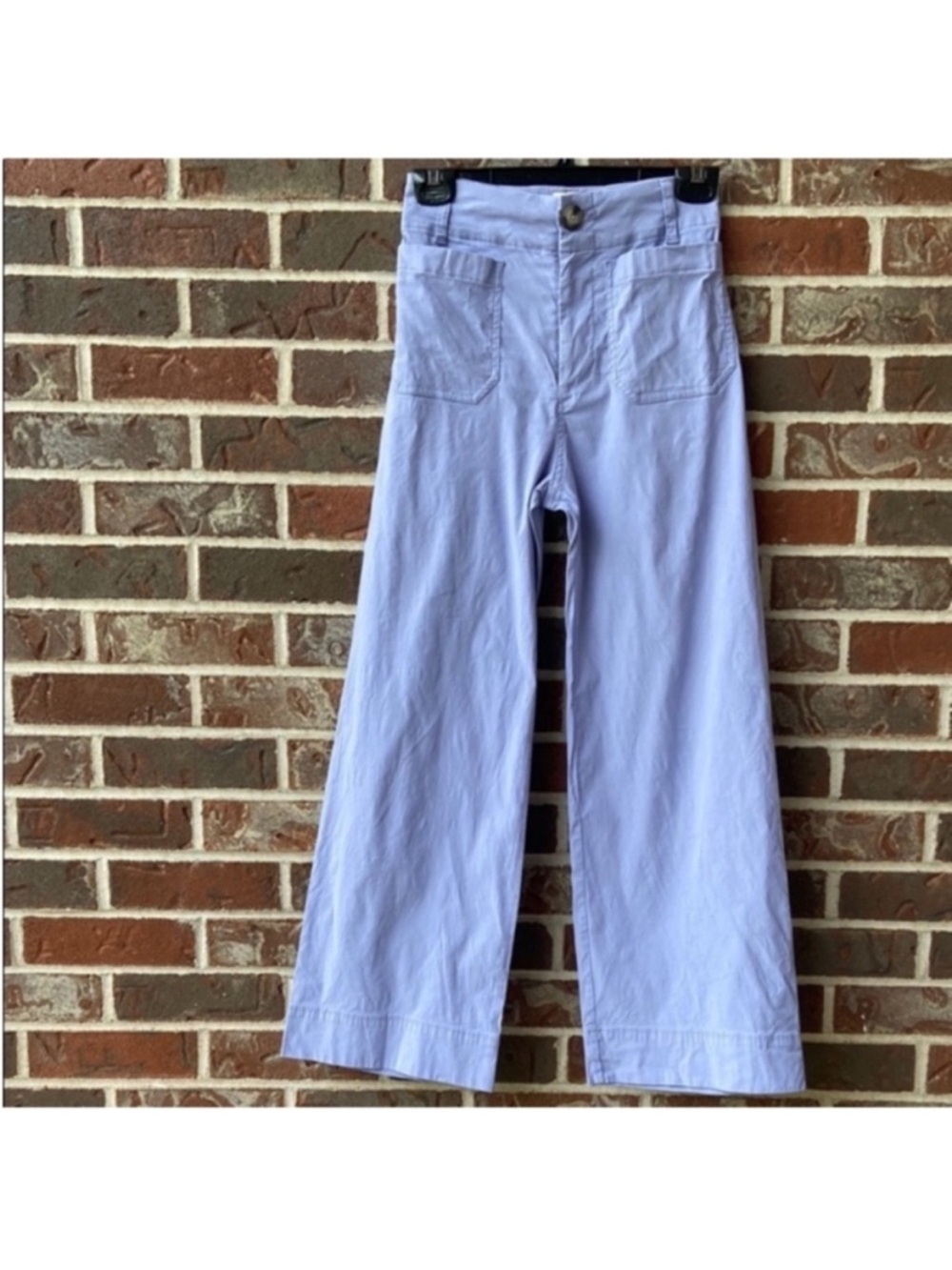 Maeve by Anthropologie The Colette High-Rise Wide-Leg pant in Lavender